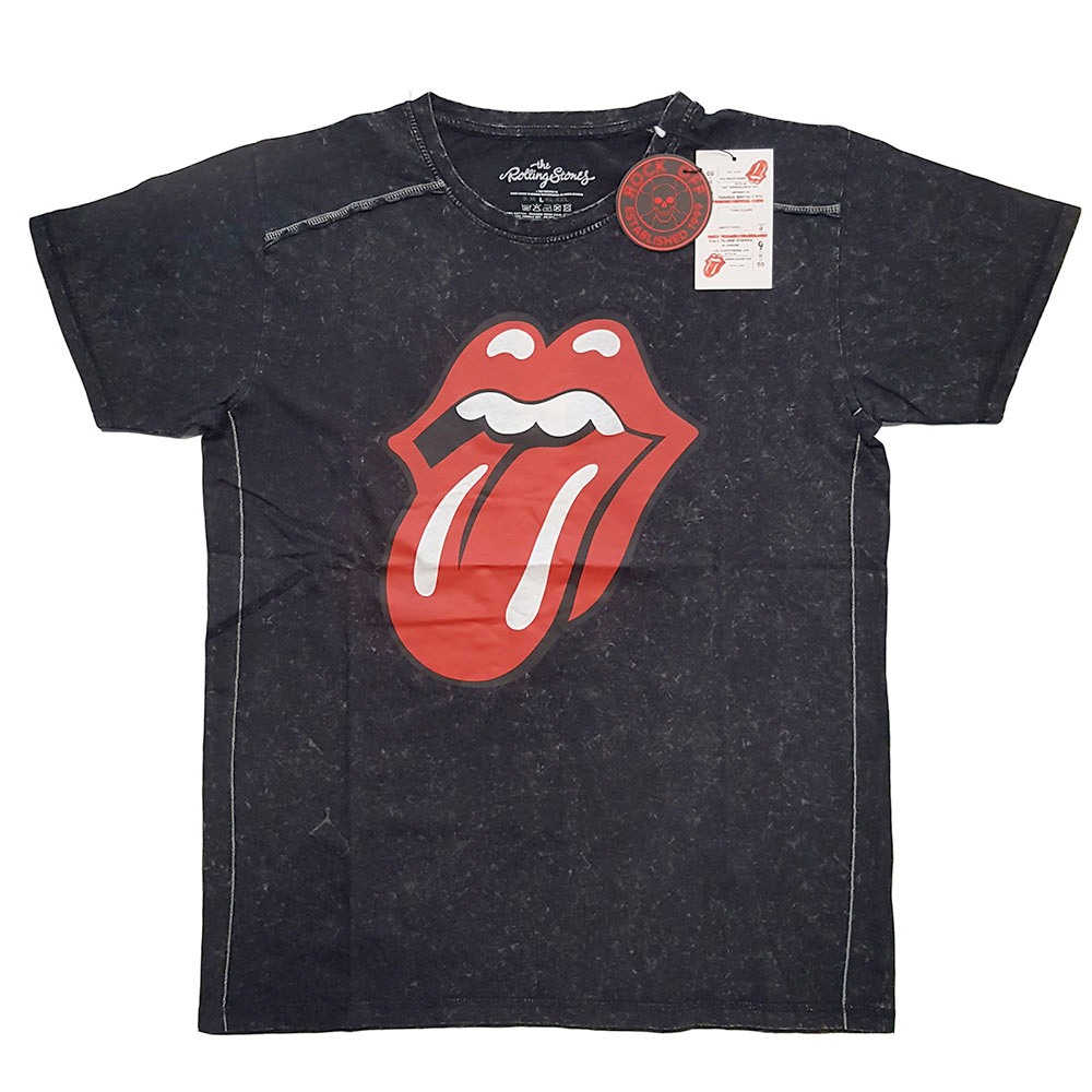 The Rolling Stones - Classic Tongue Tshirt Homme - Noir